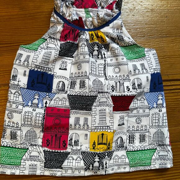 Janie and Jack white multicolor city tank yellow stretch pant set SIZE 6-12M - Picture 2 of 6